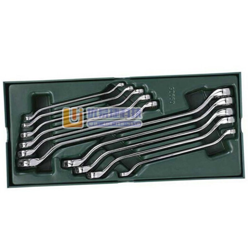 世达（SATA） 工具托组套-10件全抛光双梅花扳手 0...