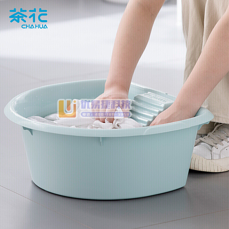 茶花（CHAHUA）03351K 脸盆洗脸盆塑料盆子加厚...