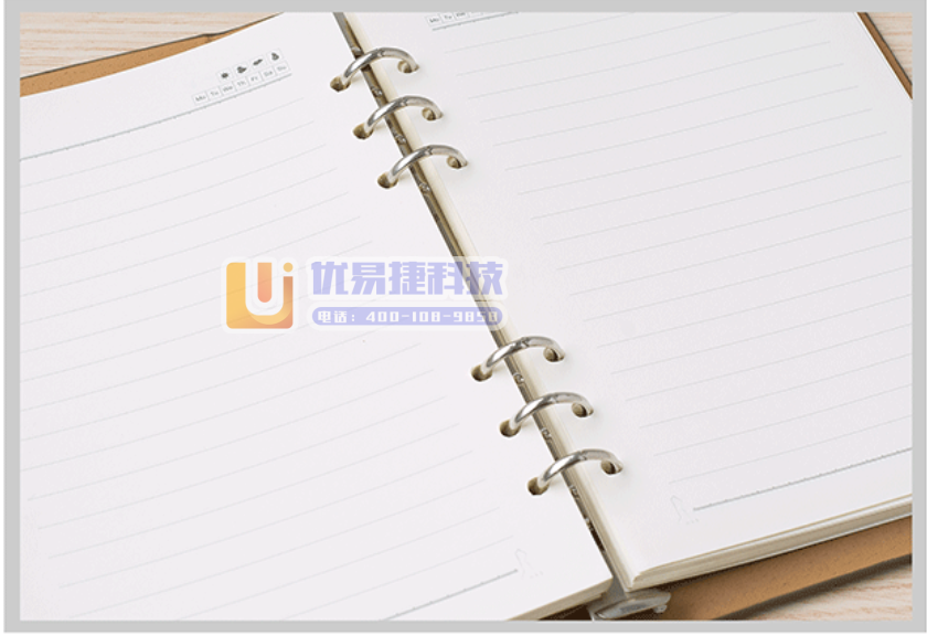 巨联（JULIAN） A5活页纸 可替换内芯 学习笔记本...