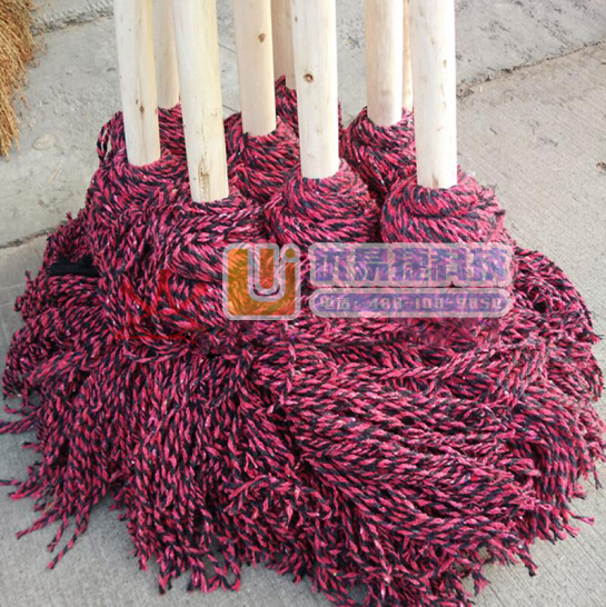棉线 拖把 传统老式花棉线墩布 清洁墩布 拖布 (10个...