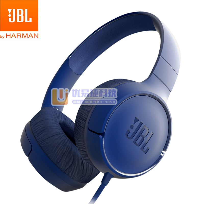 JBL TUNE 500 头戴式有线耳机耳麦 运动耳机+...