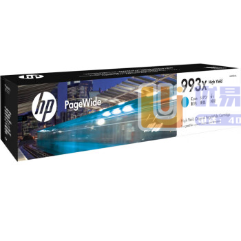 惠普（HP）993X M0J92AA青色大容量页宽耗材（...