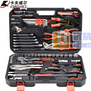 卡夫威尔 工具箱套装 手动工具套装 棘轮扳手套筒工业汽车...
