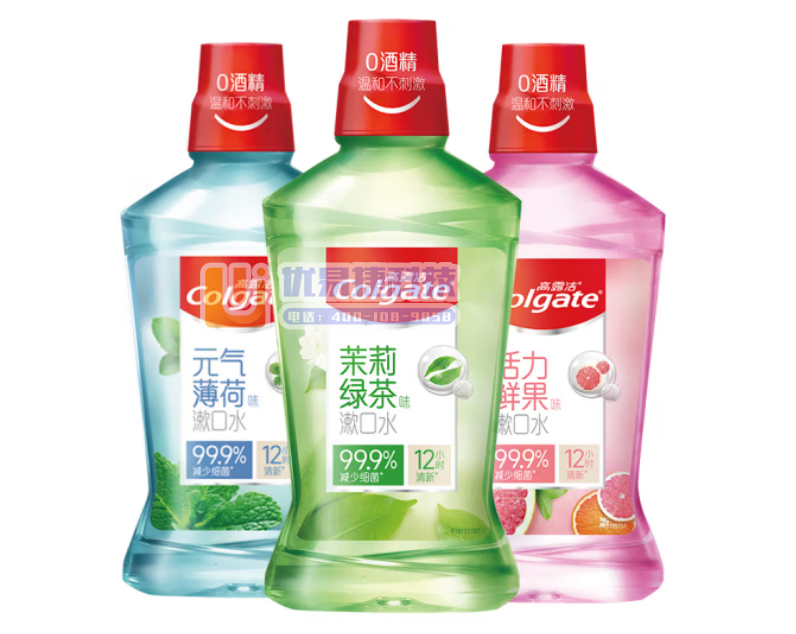 高露洁（Colgate）茶健漱口水500ml+冰爽漱口水...