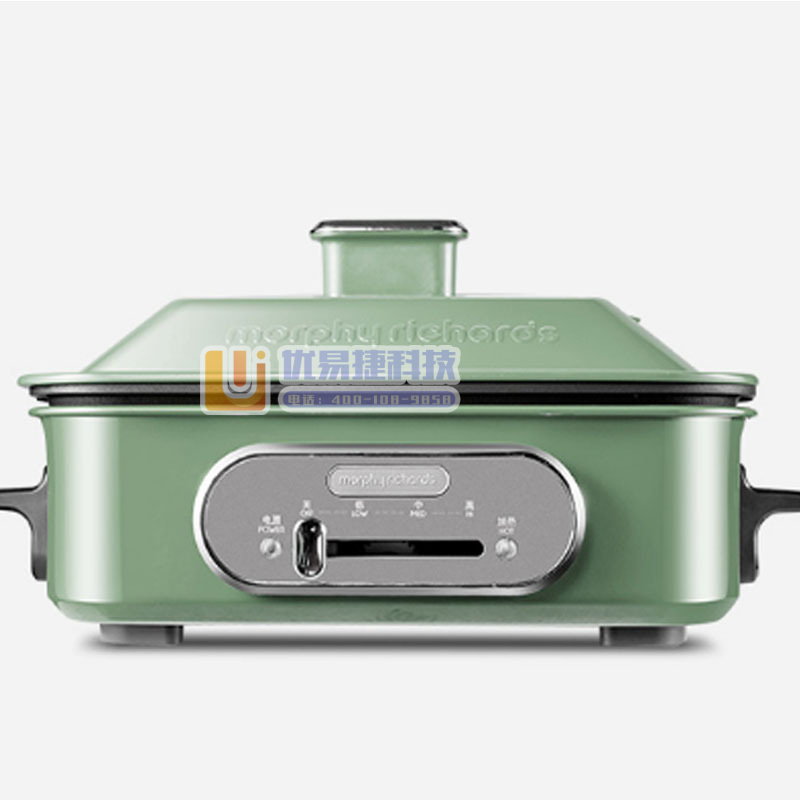 摩飞 MR9088 多功能蒸煮煎炸火锅 绿色 1400W...
