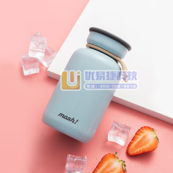 mosh 保温杯水杯DMLB330TU 绿松石330ml...