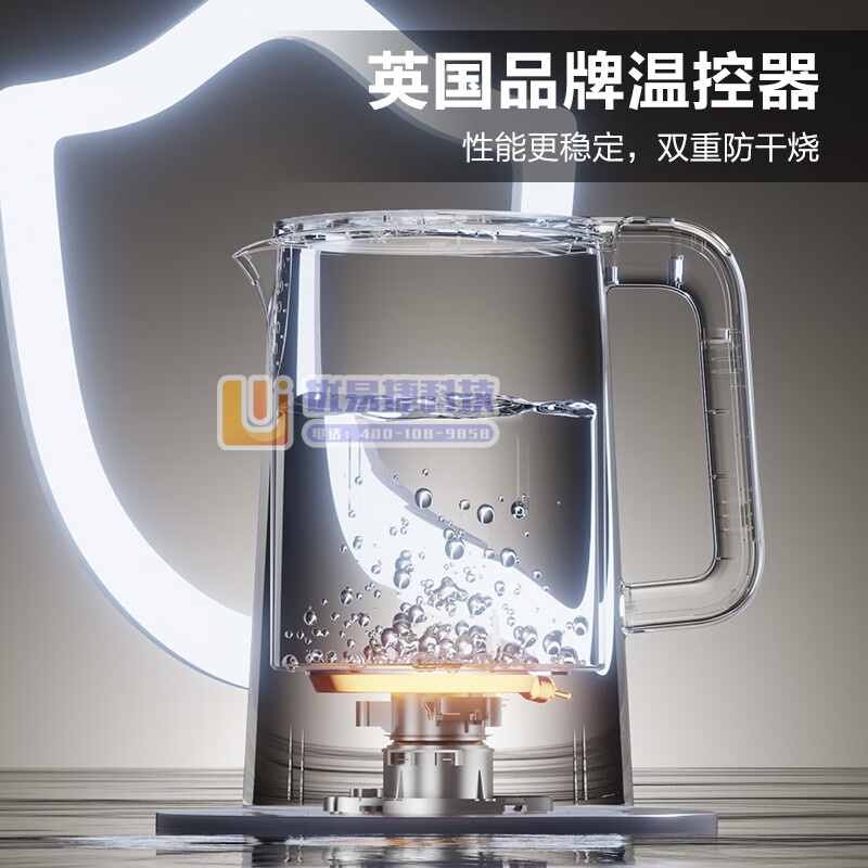 苏泊尔（SUPOR）1.5L侧显温度烧水壶 316L不锈...