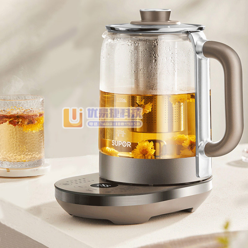 苏泊尔（SUPOR）养生壶 1.5L煮茶器花茶壶 玻璃电...