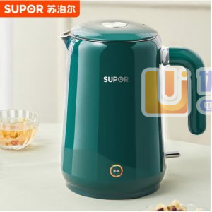 苏泊尔SW-15T106A 电热水壶 1.5L 双层防烫...