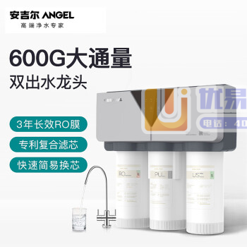 安吉尔（Angel）净水器家用ZMD厨房直饮机反渗透双出...