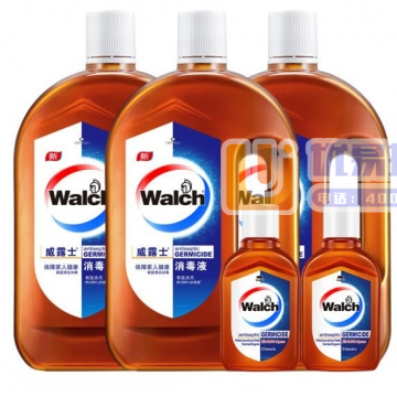 威露士消毒液5件套（1L*3+60ml*2) 杀菌 家居...