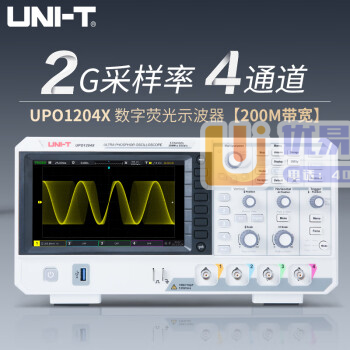 优利德（UNI-T）数字荧光示波器 4通道2GSa/s采...