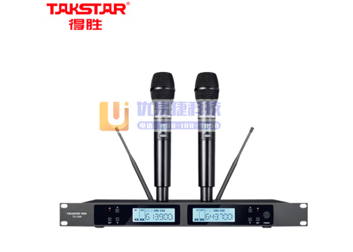得胜（TAKSTAR）TS-3380无线麦克风一拖二 家...