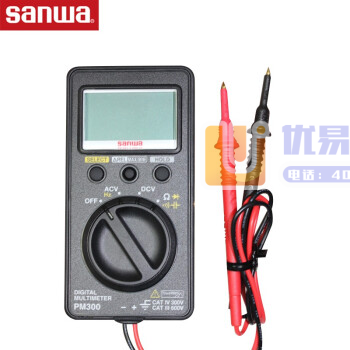 sanwa PM300 三和口袋型数字万用表卡片式数显多...
