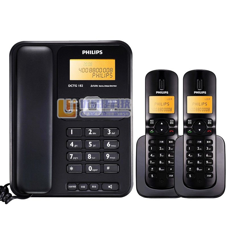飞利浦（PHILIPS）DCTG182 一拖二 中文菜单...