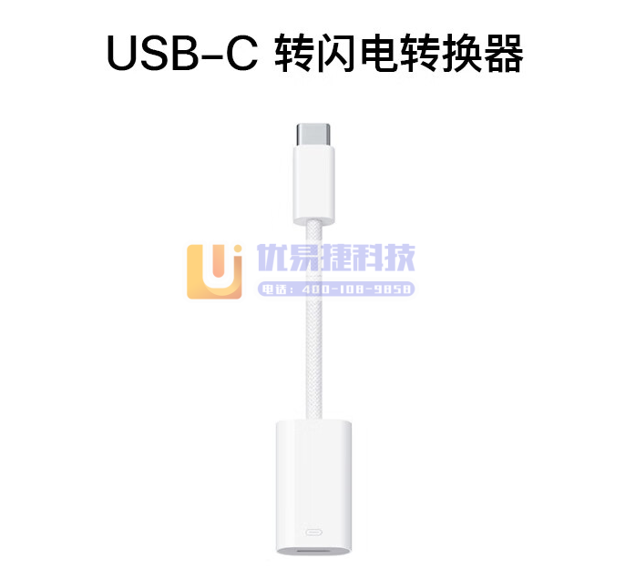 Apple USB-C 转闪电转换器（编织线） iPho...