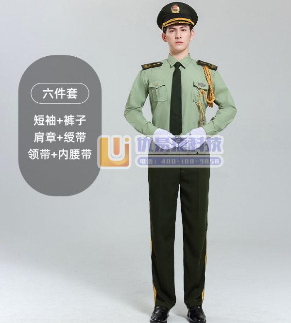 男女款夏季礼宾服升旗手文工团军乐队服装演出服军鼓制服套装...