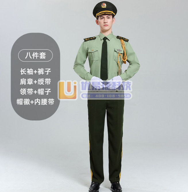 男女款夏季礼宾服升旗手文工团军乐队服装演出服军鼓制服套装...