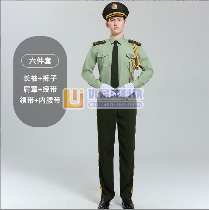 男女款夏季礼宾服升旗手文工团军乐队服装演出服军鼓制服套装...