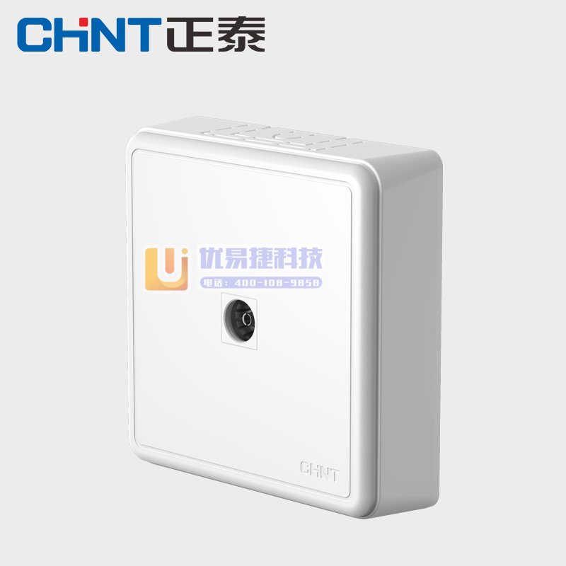 正泰(CHNT)明装开关插座墙壁面板二三插 NEW1-C...