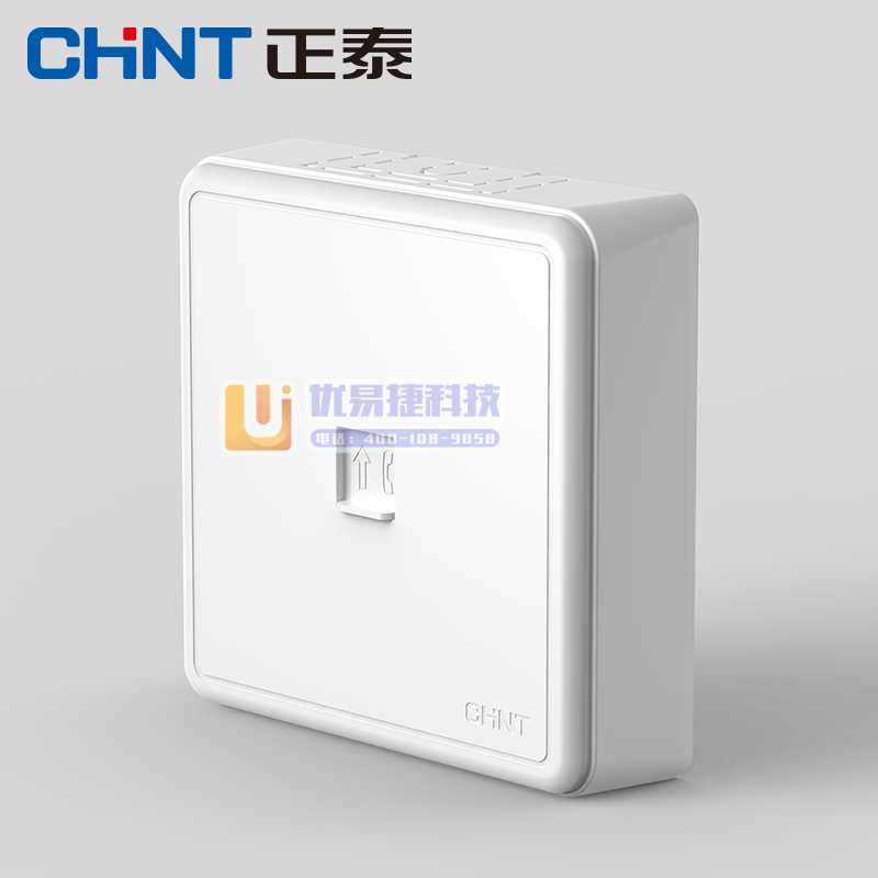 正泰（CHNT）明装开关插座  墙壁面板二三插 C203...